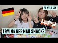trying german snacks! | bailey sok ft. kylie sok