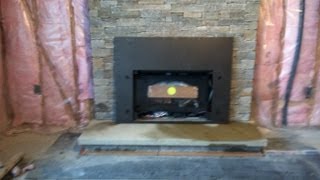 Real Stone Veneer Fireplace Reface