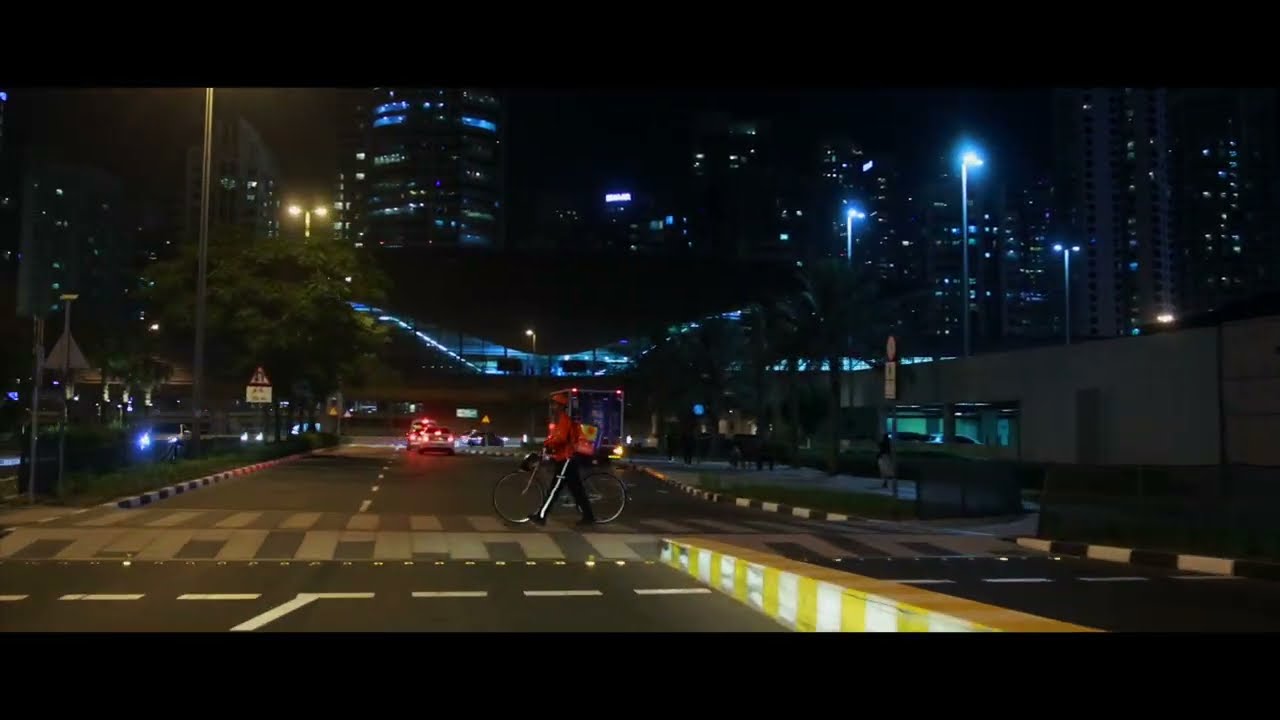 Driving Around Marina and JLT Jumeirah Lake Tower Dubai UAE