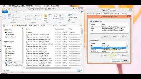How to set the PATH environment variable for JDK (Windows 8.1)