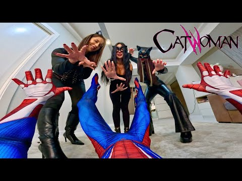 SPIDER-MAN IS TRAPPED WITH 3 CATWOMEN! 😱🐈‍⬛ (Mysterious Story Love)