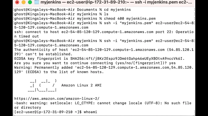 How to Launch & SSH into EC2 Instance and resolve operation time out issue