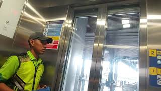 Brand New Schindler 5000 Scenic Elevator Traction MRL At Tanah Abang Station Unpaid Area Lift 1