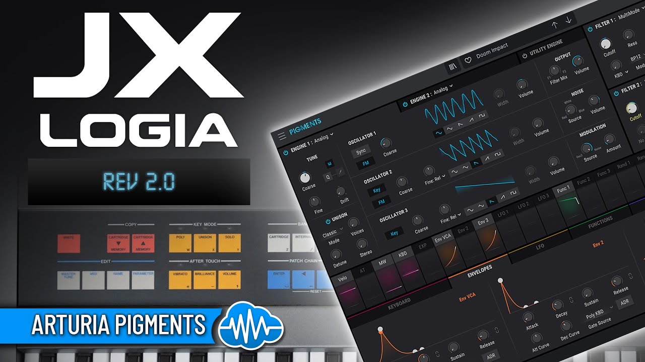 ARTURIA PIGMENTS / ANALOG LAB ♫ 24 Roland Sounds ► JX-LOGIA REV2