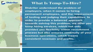 Temporary to hire employment agency ...