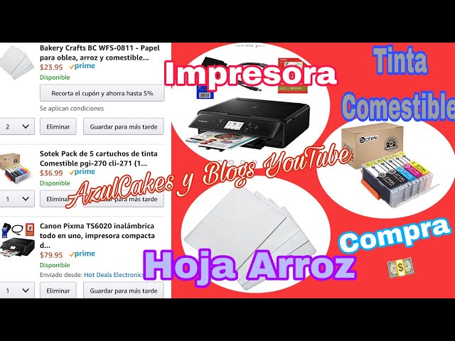 Impresion Papel de Arroz Comestible