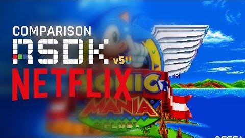 Sonic Mania Plus Netflix vs. Decompilation Android gameplay