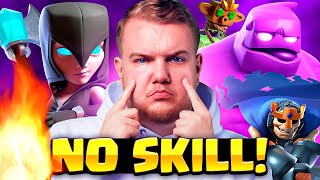 THE MOST NO SKILL DECK IN CLASH ROYALE..