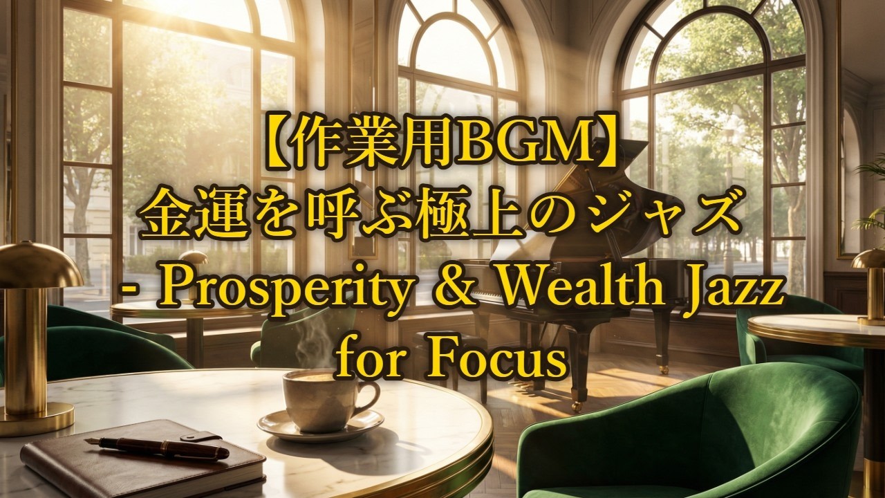 【作業用BGM】金運と成功を呼ぶ極上の朝ジャズ   Prosperity & Wealth Jazz for Ultimate Focus