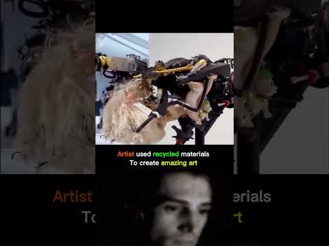 Art using recycled materials #shorts #ytshorts #art