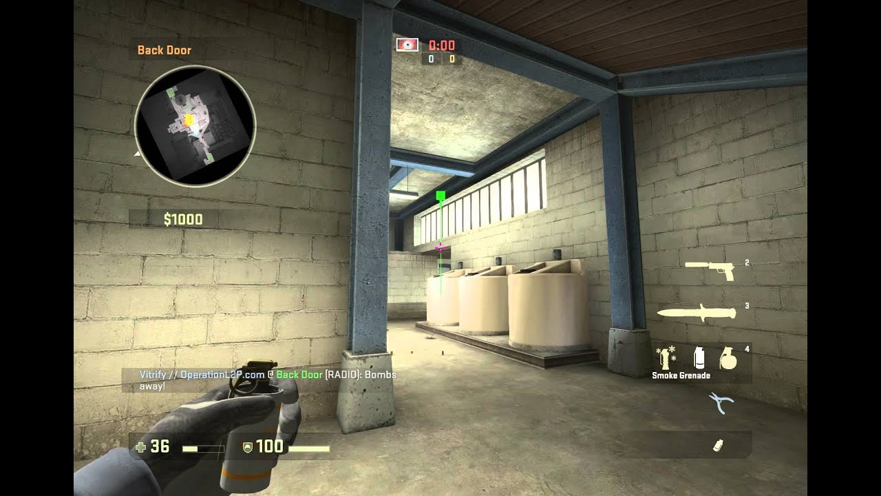 de_nuke // HE&Smoke// lobby to mini