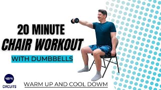 Over 50 Chair Workout Exercises With Dumbbells