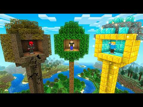 ZENGİN vs FAKİR: Ağaç Evi Kapışması (Minecraft) thumbnail