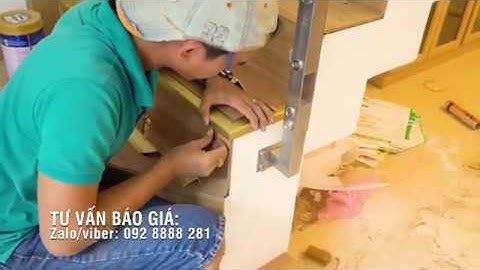 THI CÔNG ỐP BẬC THANG GỖ CÔNG NGHIỆP