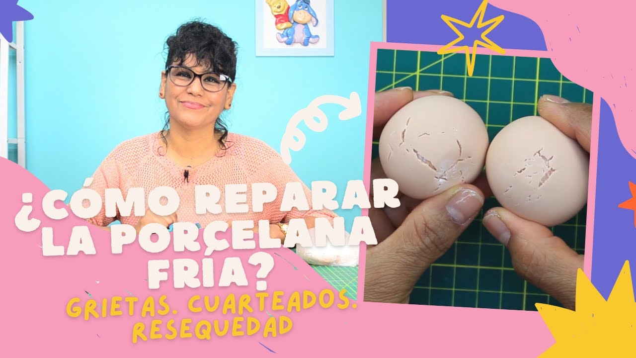 Cómo reparar GRIETAS, CUARTEADURAS O RAJADURAS en porcelana fría