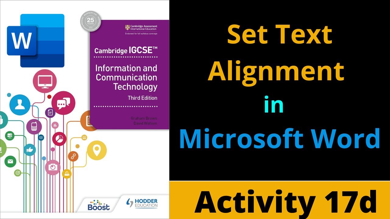 Activity 17d IGCSE ICT - Set Text Alignments in Microsoft Word - YouTube