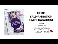 Lolly and sand live featuring saleabration  new mini cardmaking supplies