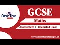 GCSE Maths - Assessment 1