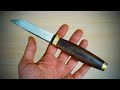 Изготовление наборной рукоятки ножа из кожи / making a knife handle from leather