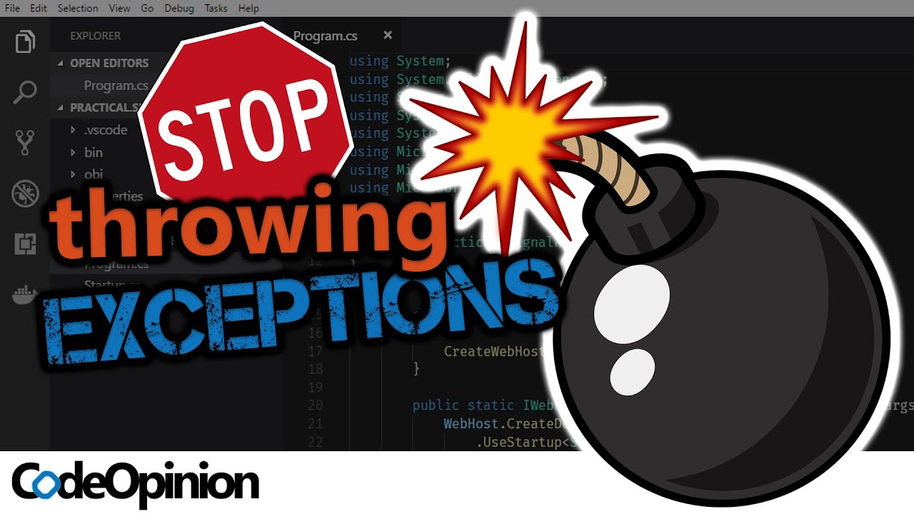 STOP throwing Exceptions! Start being Explicit