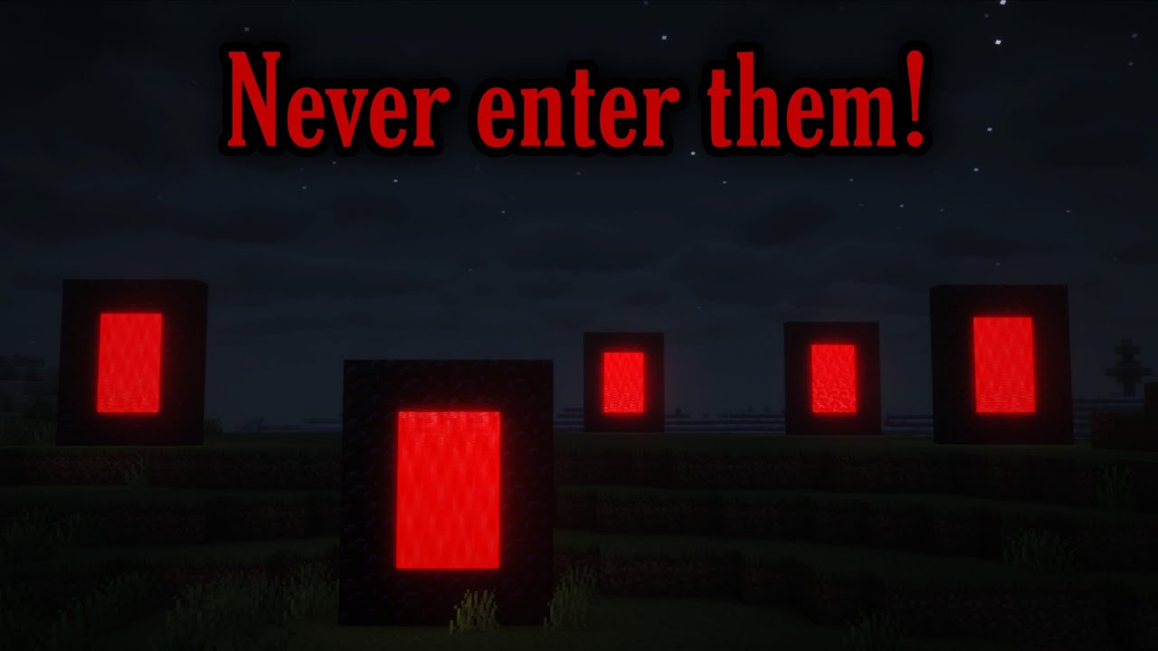 These portals will take you to the scariest Minecraft version ever! (Beta 1.8)