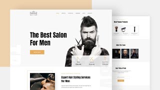 How To Build A Barber Shop Website Without Coding Using Free Template screenshot 3