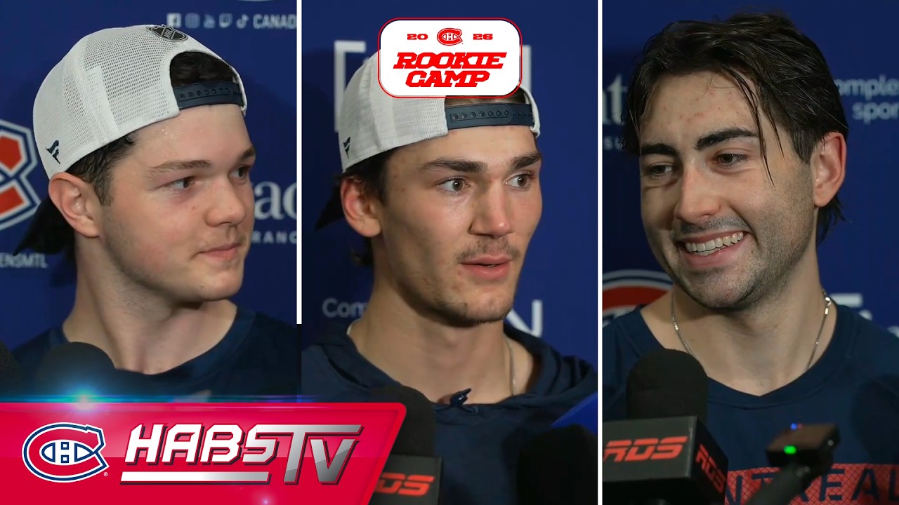 Protz, Thorpe + other Habs prospects address the media at Rookie Camp | PRESS CONFERENCES