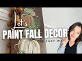 How To Paint A Porch Leaner - Fall Pumpkins Decor The Simple Way!