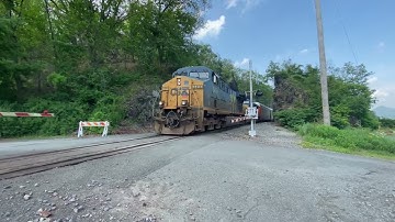 CSX ES40DC Auto Rack Train @ Mine Dock Road