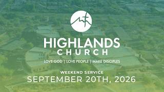 Highlands Worship Service - September 20, 2026