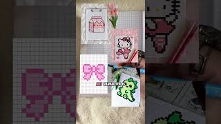 How to Make Viral DIY Pixel Art Wall Decor for FREE! 😍 #diycraft #roomdecor #shorts #viral