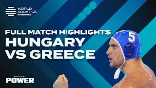Full Match Highlights | Hungary vs Greece | 2025 Water Polo World Cup Super Final | Semi-Final 🤽‍♂️