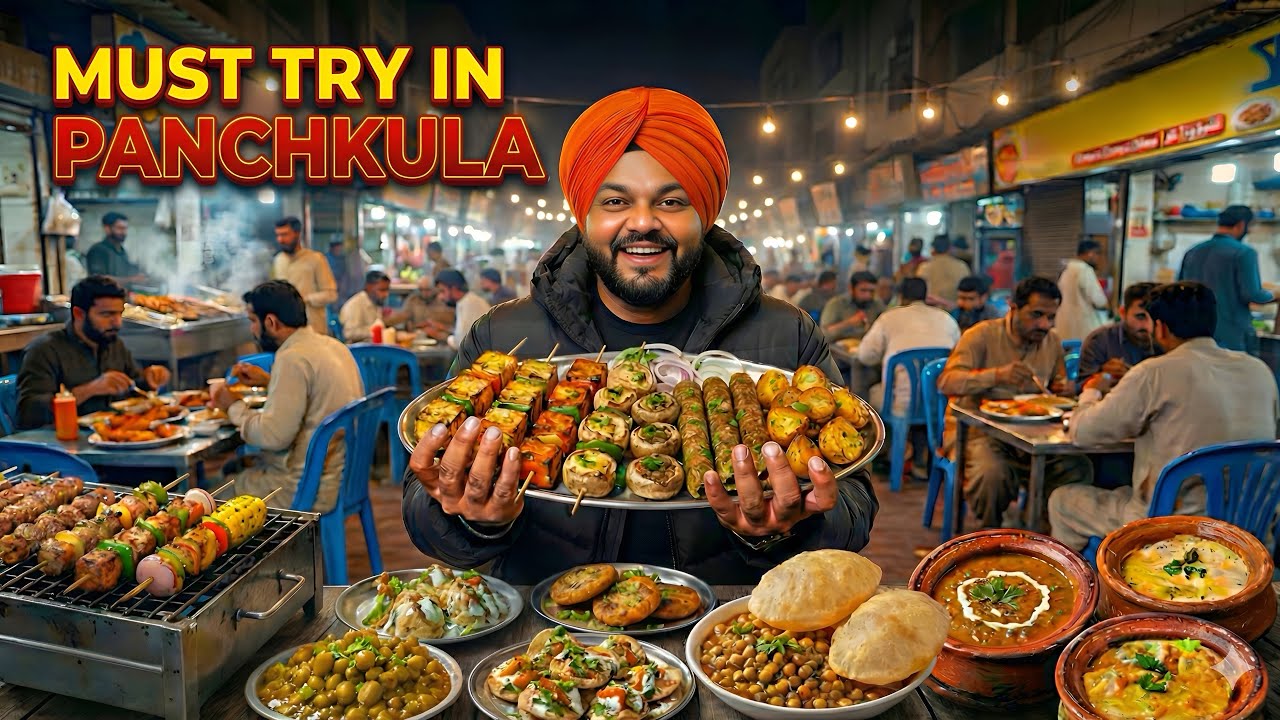 5 Best Street Food Spots in Panchkula |Chaat , Tikki , Burger , Saag & more | Street Food India