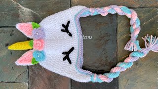 How to Crochet a Unicorn 🦄🦄 Hat easy step by step kids sizes / easy crochet unicorn hat