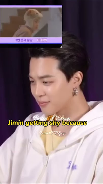 Jimin getting shy because of his fl*rty acting 😂 #jimin #shorts