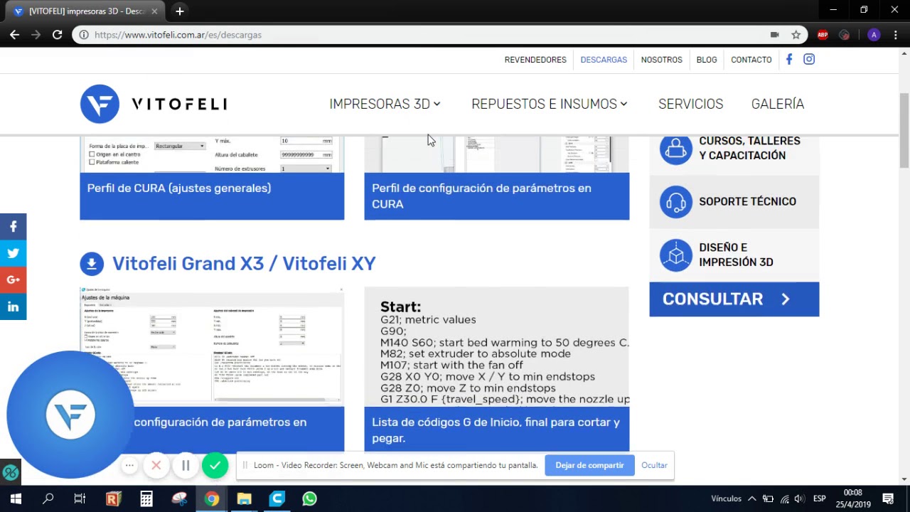 Tutorial para instalar tu Vitofeli XY en CURA - YouTube