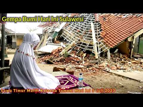 Gempa Bumi Hari Ini Sulawesi Luwu Timur Malili Kalaena Tomoni Hari Ini 5 Juli 2023 14:31 WIB