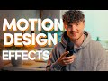 Best Motion Design Effects To Instantly Boost Your Edits