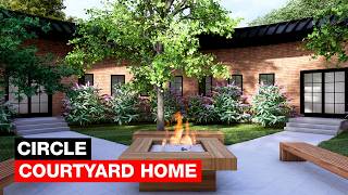Would you Live in This Circle Shaped Courtyard House?