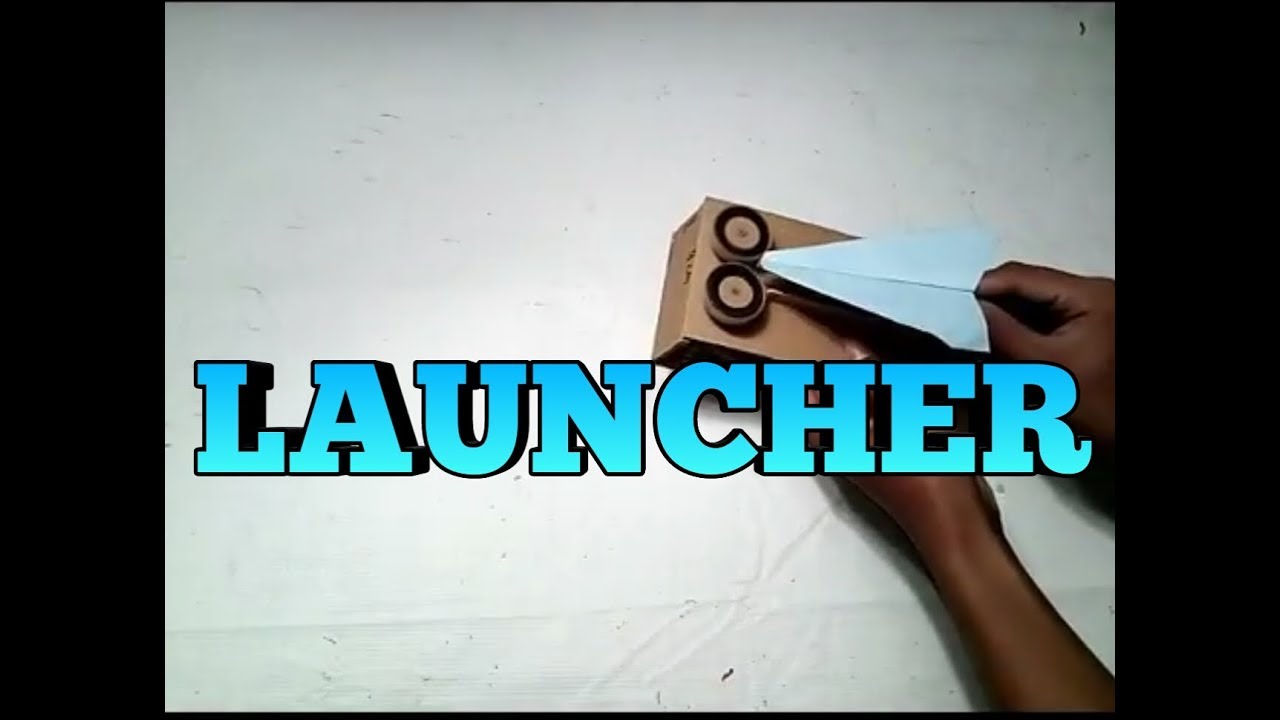 How to make an Electric paper airplane launcher at home