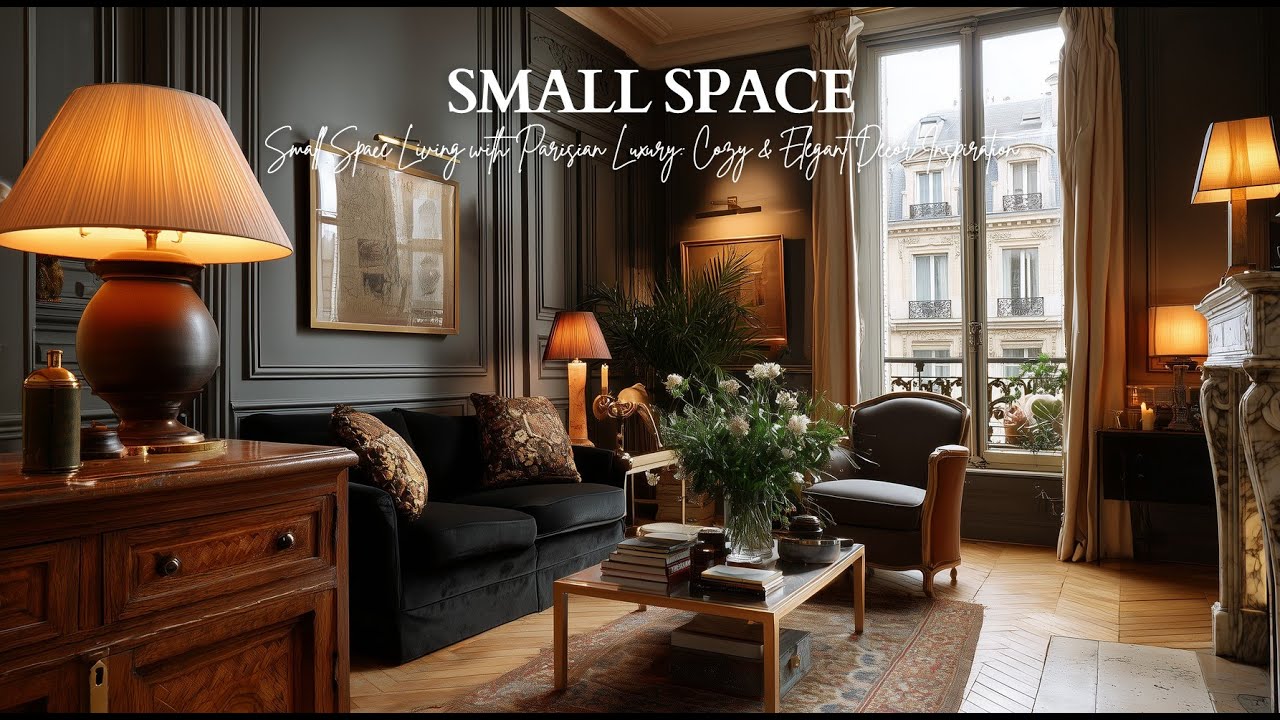 Small Space Living with Parisian Luxury: Cozy & Elegant Decor Inspiration