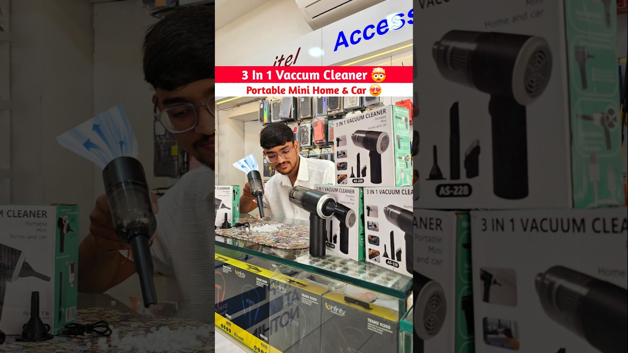3 in 1 Portable Vacuum Cleaner 😍 | Portable Home & Car Cleaning Vacuum 🤯 