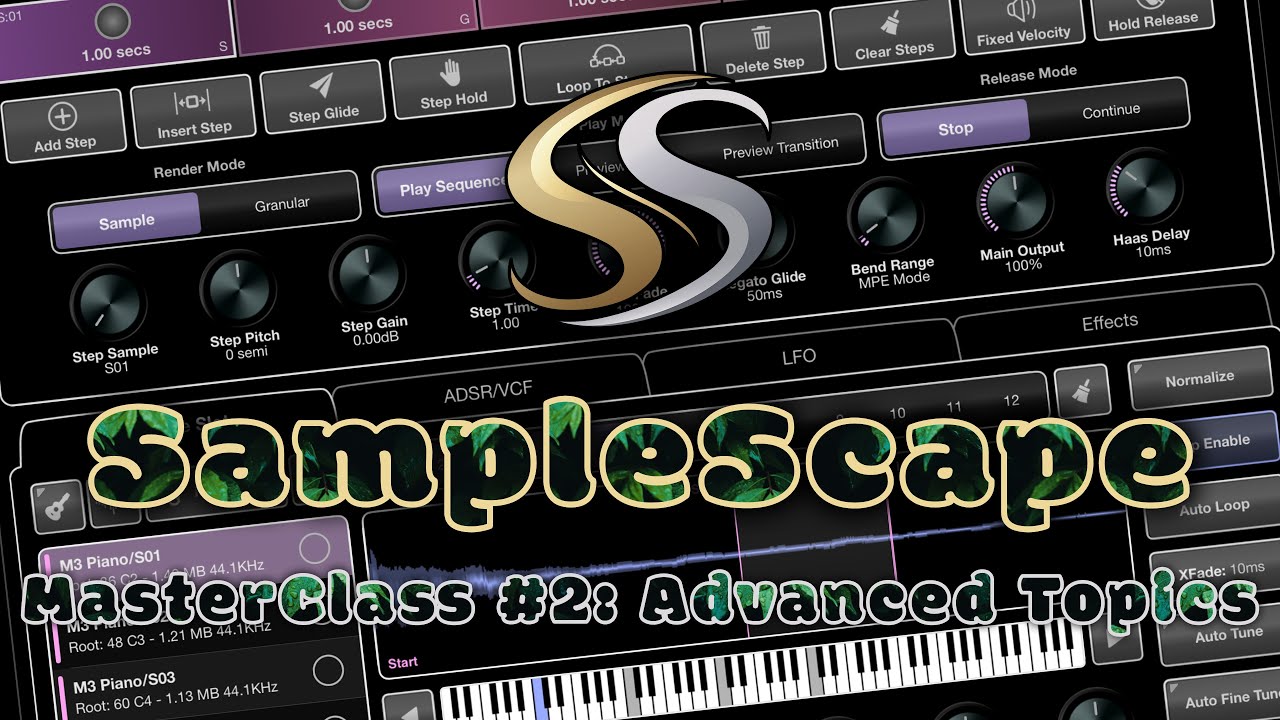SampleScape for iOS -  MasterClass #2 - Advanced Topics
