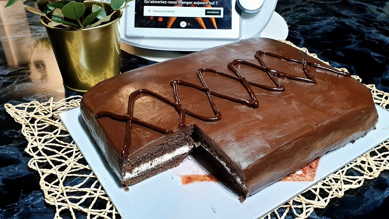 كيكة كندر ديليس بالحجم العائلي سهلة التحضير مع ترموميكس👌kinder délice by thermomix 😁