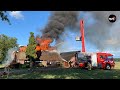 Brand verwoest boerderij  Bovenheigraaf 't Loo Oldebroek