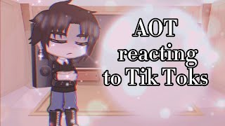~AOT reacting to Tik Toks~//⚠️SPOILERS⚠️// Eruri// Sad Ending//Erwin x Levi//