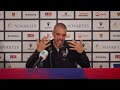 🔴🔵 FCB-Cheftrainer Fabio Celestini an der Medienkonferenz vor dem Spiel gegen Yverdon Sport.