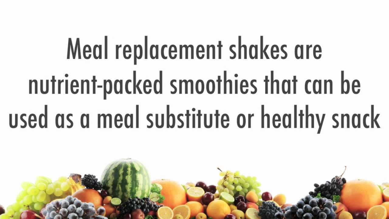 Meal replacement shakes - YouTube