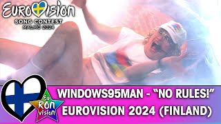 Windows95man - "No Rules!" - Live @ Eurovision Song Contest 2024 - Semi Final 1 (🇫🇮Finland)