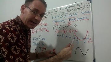 P1 Differentiation Part 3 Increasing/Decreasing Functions